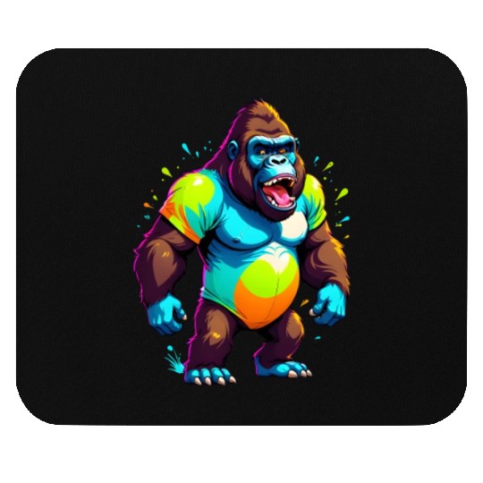 Cartoonish Gorilla Mouse Pads