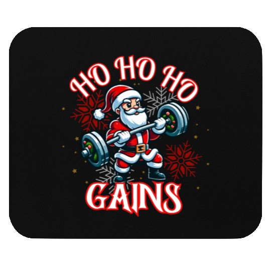 Santa Claus Christmas workout Mouse Pads