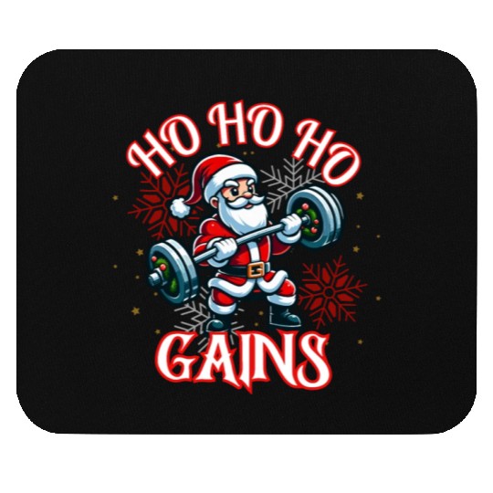 Santa Claus Christmas workout Mouse Pads