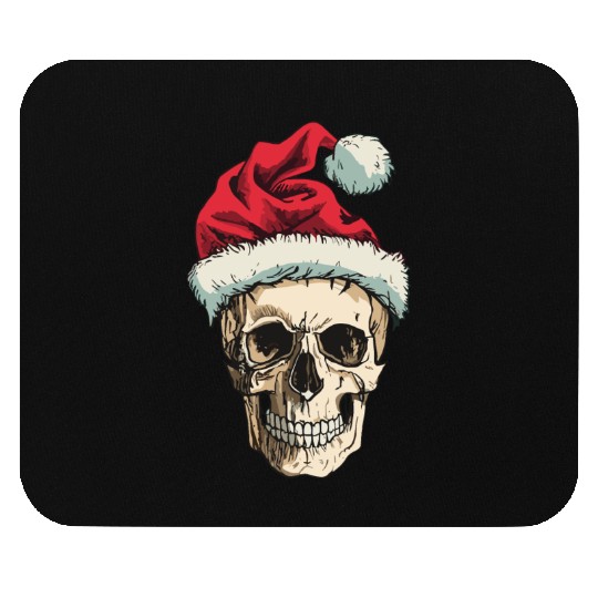 Christmas skull Mouse Pads