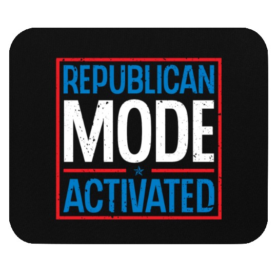 Republican Mode Activated American Voter Voting Mouse Pads