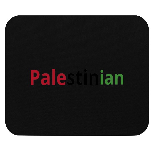 Free Palestine, red black and green, watermelon Mouse Pads