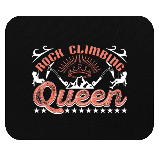 Rock Climbing Queen Mouse Pads