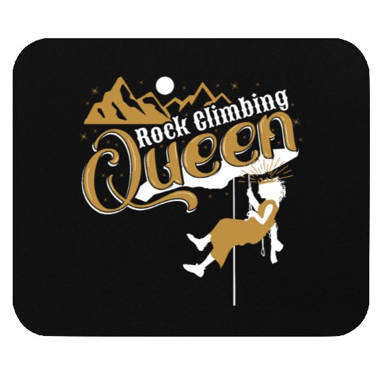 Rock Climbing Queen Mouse Pads