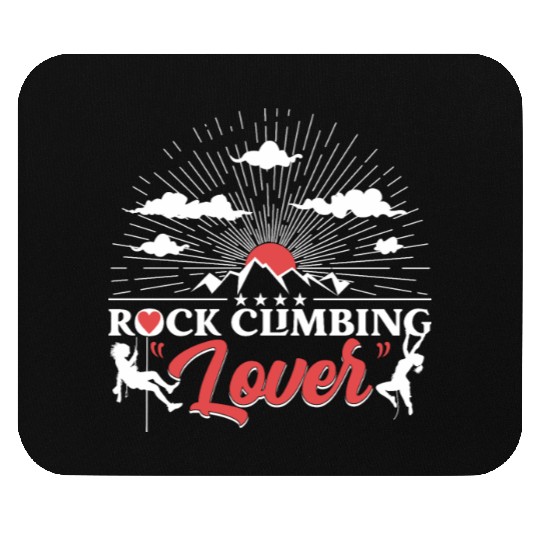 Rock Climbing Lover Mouse Pads