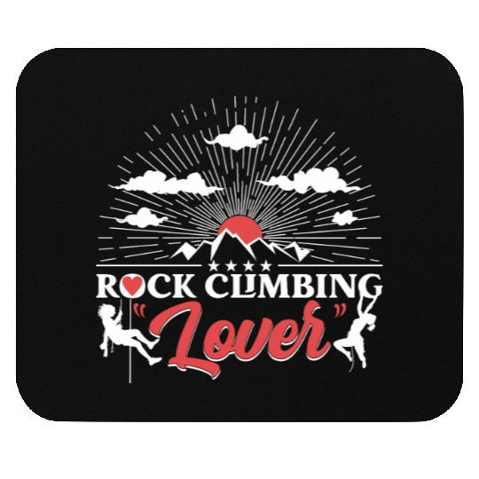 Rock Climbing Lover Mouse Pads
