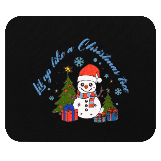 Lit up like a Christmas tree Mouse Pads