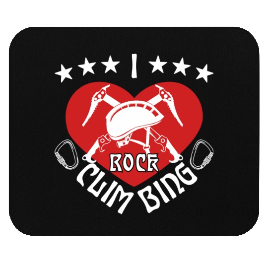 I rock climbing Mouse Pads