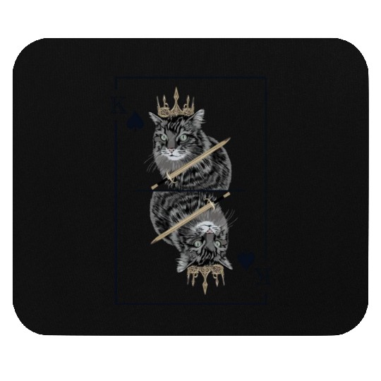 Cat Spades King Playing Card Cat Daddy Cat Mom Mouse Pads