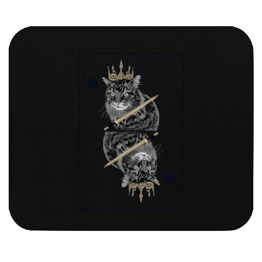 Cat Spades King Playing Card Cat Daddy Cat Mom Mouse Pads