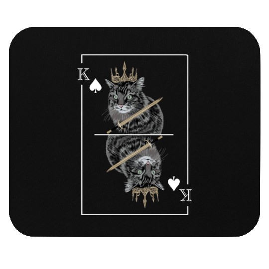 Cat Spades King Playing Card Cat Daddy Cat Mom Mouse Pads