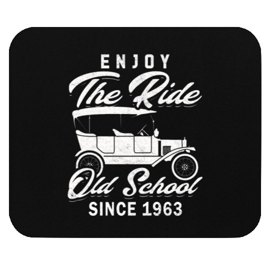 Vintage car 1963 60th birthday present men Mouse Pads