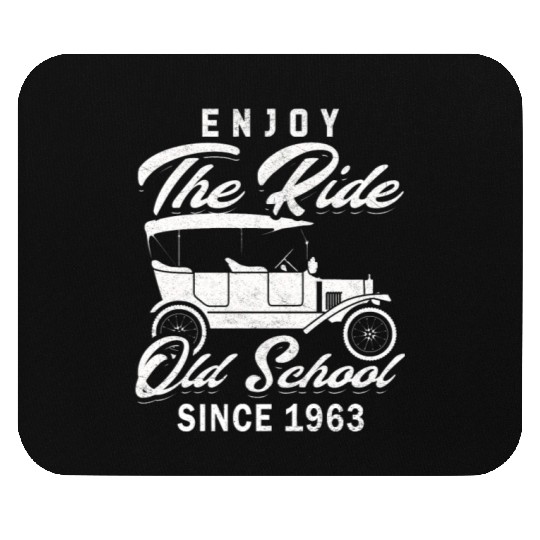Vintage car 1963 60th birthday present men Mouse Pads