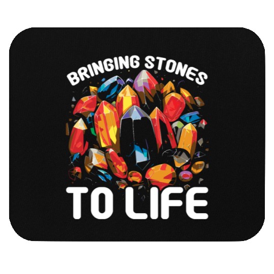 Lapidary Artist Gemstone Stone Collecting Stone Mouse Pads