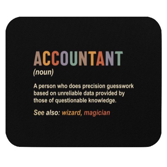 Accountant Definition Accounting CPA Funny Mouse Pads