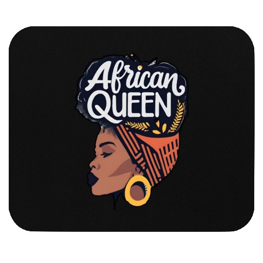 African Queen Afrocentric Queen Mouse Pads