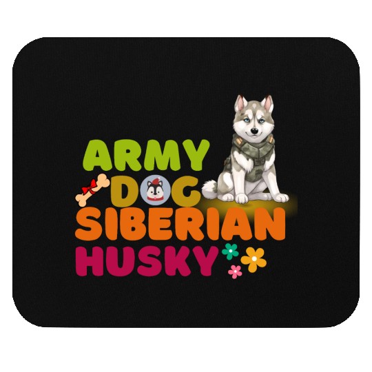 Siberian Husky Dog Husky Dog Lovers Mouse Pads