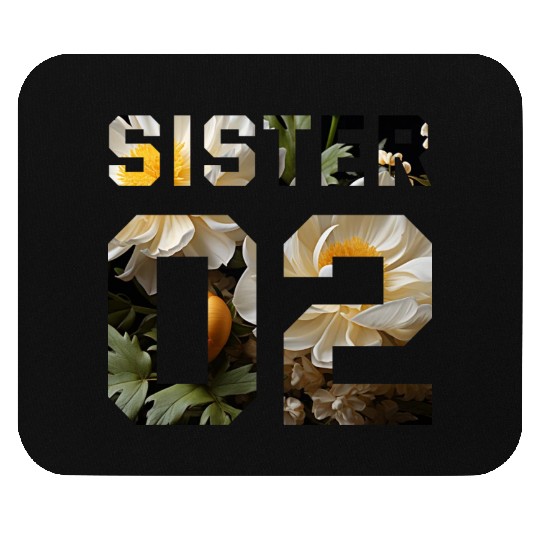 COUPLE FLOWER SISTER 02 Mouse Pads