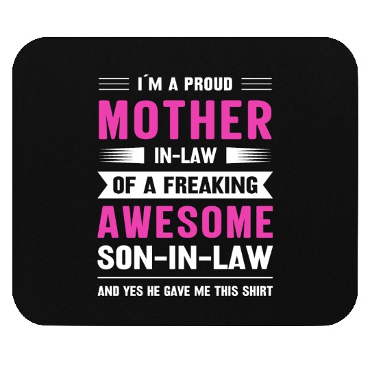 Mothers day mom son-in-law Mouse Pads