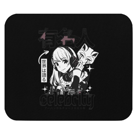 Anime Celebrity Girl Japanese Cyber Streetwear Mouse Pads
