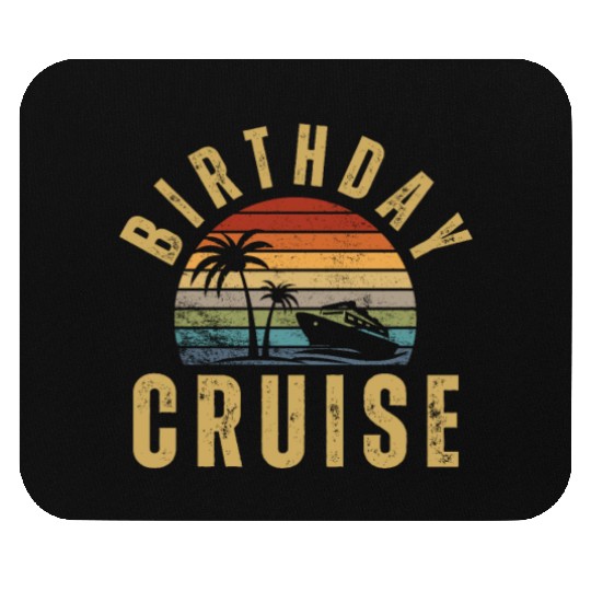 Birthday Cruise Ship Cruise Mouse Pads