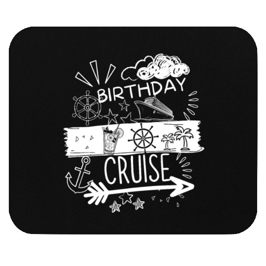 Birthday Cruise Ship Cruise Mouse Pads