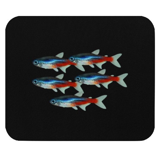 Neon Tetra Fish Bright Color Freshwater Sea Life Mouse Pads