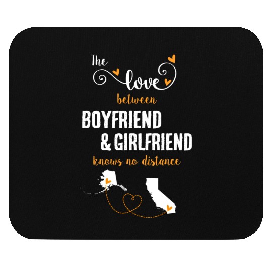 Love Between BF And GF Alaska To California Gift Mouse Pads