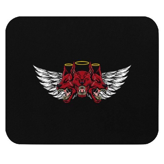 Three Headed Devil Hound Mouse Pads