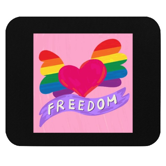 Love Freedom Mouse Pads