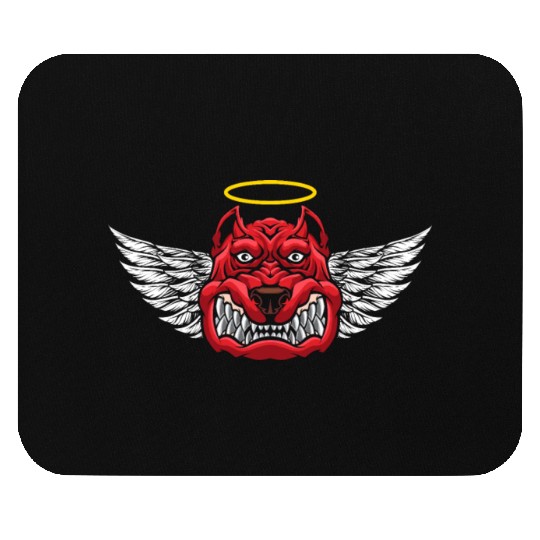 Angry Devil Dog Mouse Pads