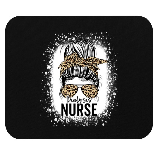 Dialysis Nurse Appreciation Messy Bun Dialysis Mouse Pads