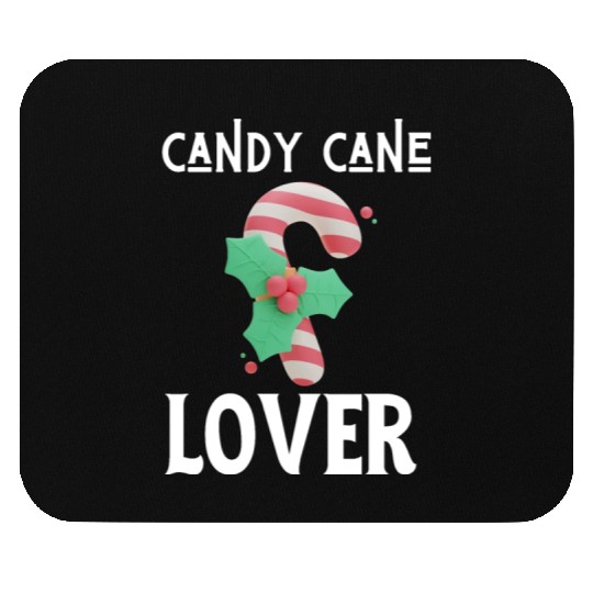 Candy Cane Lover Christmas Peppermint Candy Canes Mouse Pads