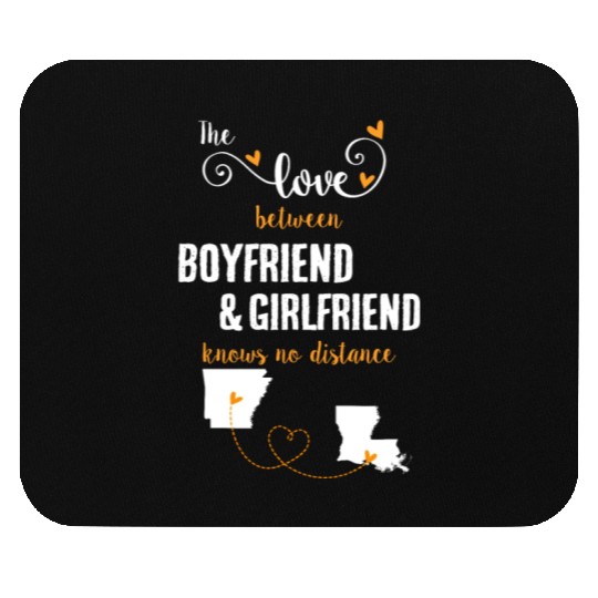 Love Between BF And GF Arkansas To Louisiana Gift Mouse Pads