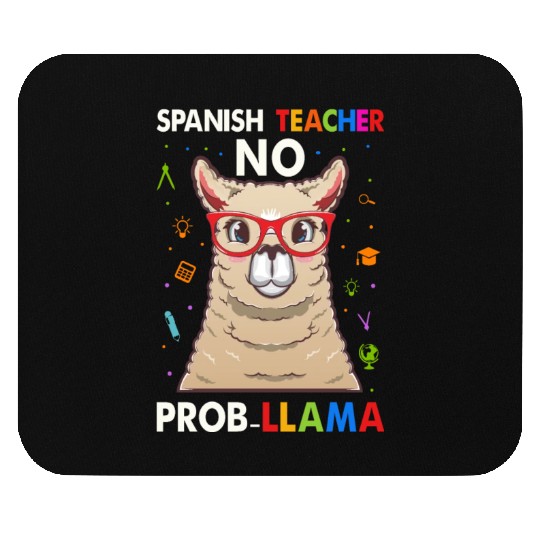 Spanish Teacher No Pro llama Mouse Pads
