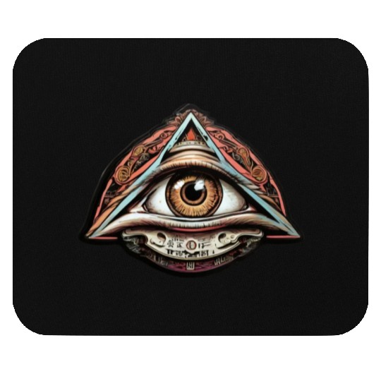 Illuminati world society symbol Mouse Pads