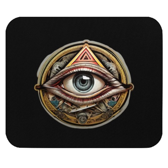 secret society illuminati Mouse Pads