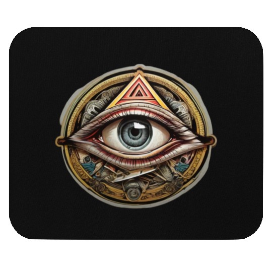 secret society illuminati Mouse Pads