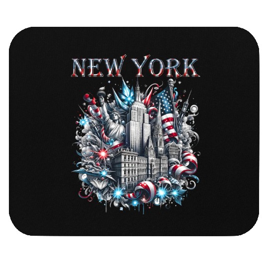 New York Christmas Spirit Mouse Pads