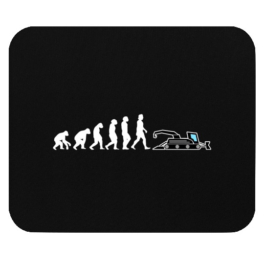Snow groomer Evolution snow vehicles ski slope Mouse Pads