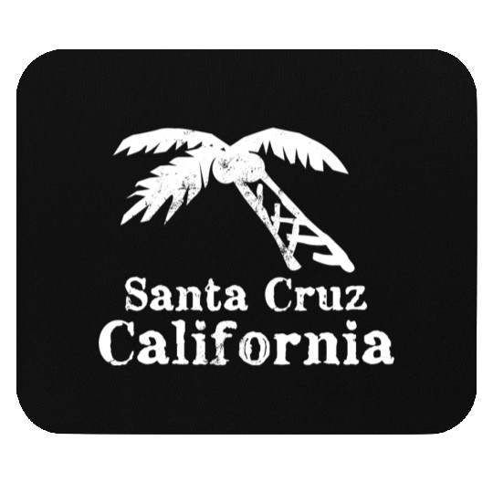 Santa Cruz California Palm Tree Souvenirs Gifts Mouse Pads