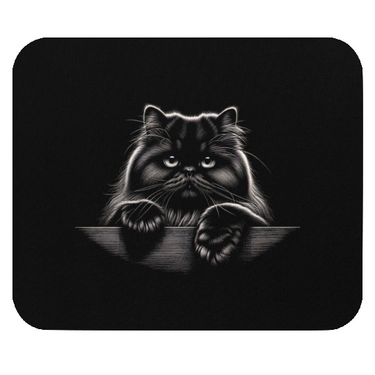 persian More Treats 9 - Cute realistic cat drawing Mouse Pads