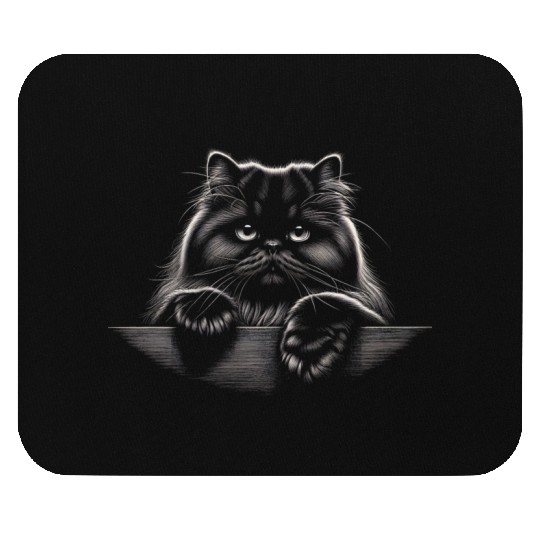 persian More Treats 9 - Cute realistic cat drawing Mouse Pads