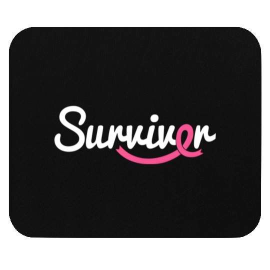 Breast Cancer Survivor K Ribbon Breast Cancer Awar Mouse Pads