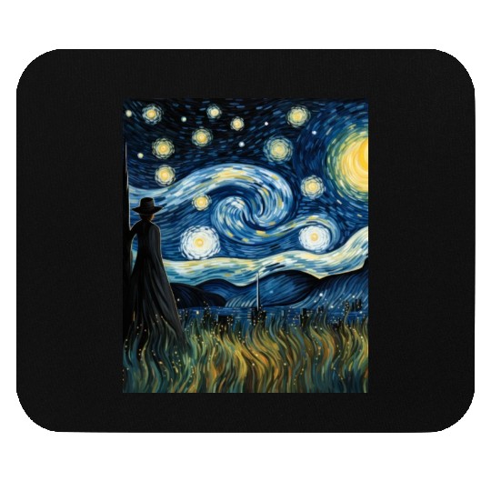 Gardener's Starry Night Mouse Pads Van Gogh Inspired