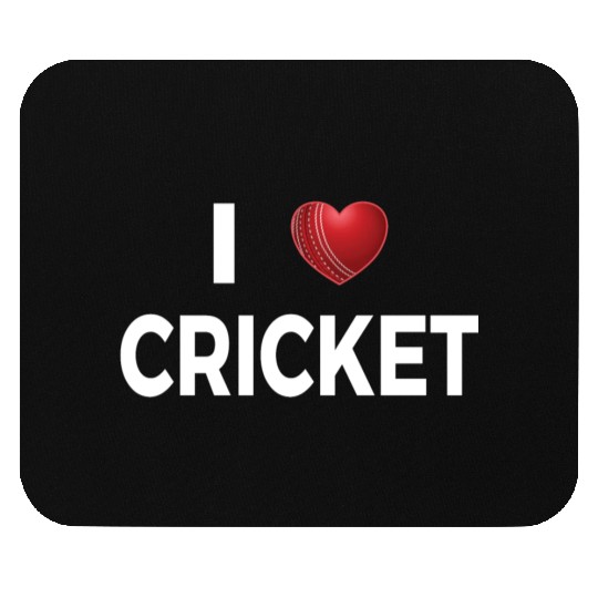 I Love Cricket Mouse Pads