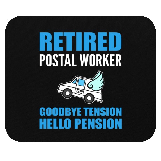 Funny Retired Postal Worker Mailman Mouse Pads