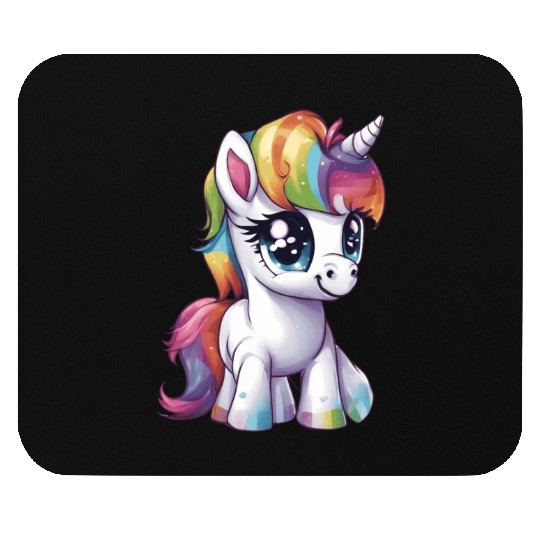 Baby Rainbow Unicorn Mouse Pads