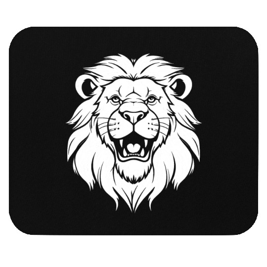 Lion Smiling Mouse Pads