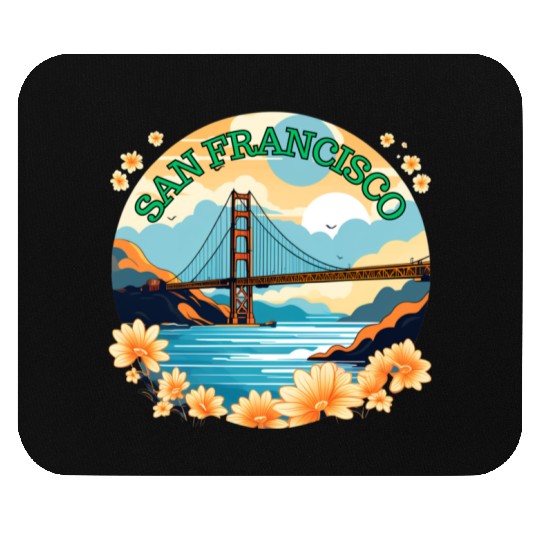 Golden Gate Bridge - San Francisco Mouse Pads